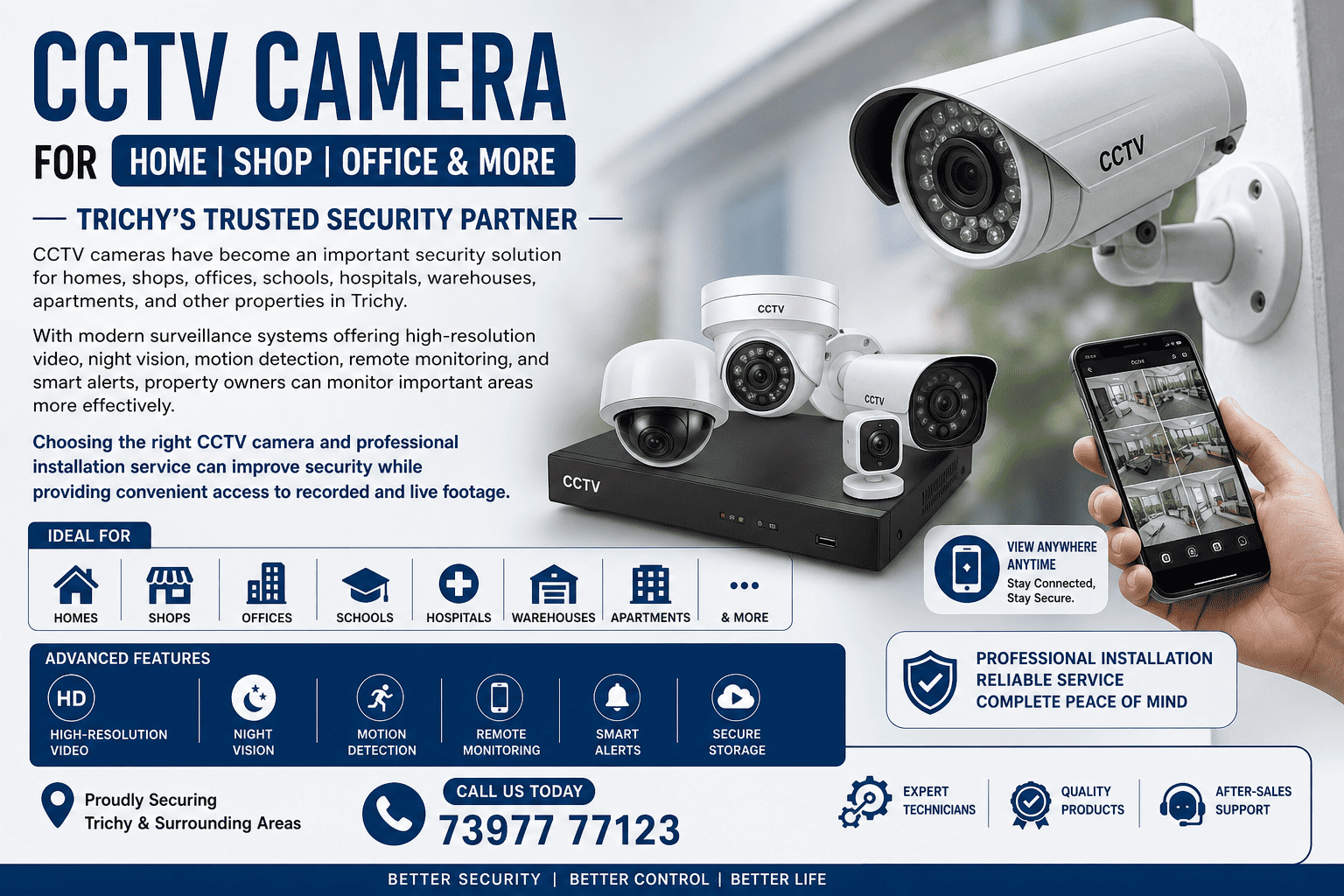 CCTV Camera Solutions in Trichy: Complete Guide for Homes and Businesses